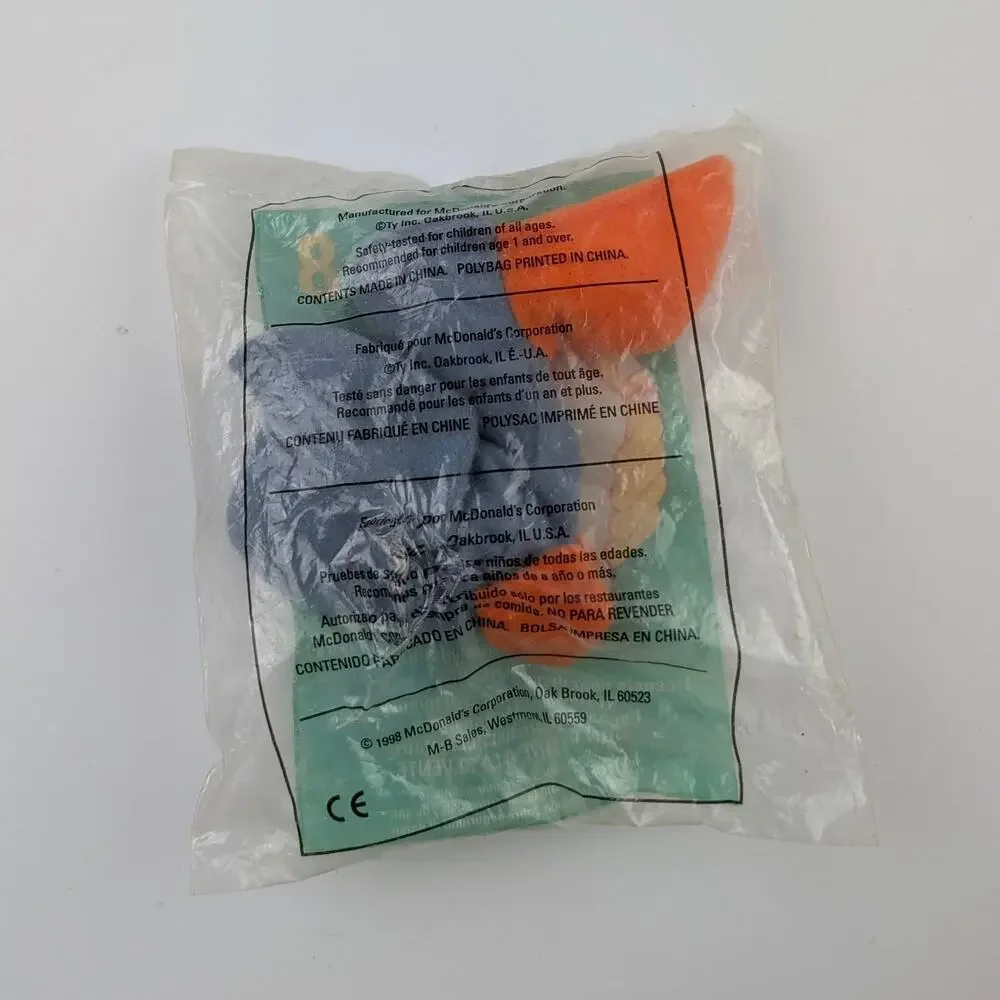 7 Sealed McDonald's TY Teenie Beanie Babies 1998-2000 Mixed Lot